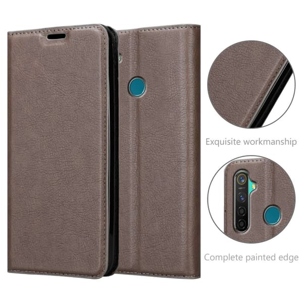 Realme 5 PRO / Realme Q Fodral Skal Plånboksfodral Case med magnetisk stängning, ståfunktion och kortficka