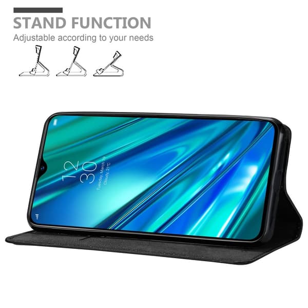Lommebokdeksel til Realme 5 PRO / Realme Q Deksel med magnetisk lukking, stativfunksjon og kortlomme