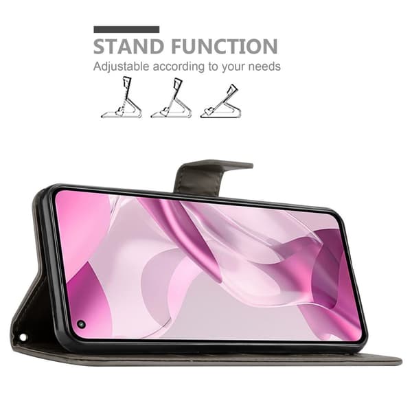 Xiaomi Mi 11 LITE (4G / 5G) / 11 LITE NE Suojakotelo Suojakuori Lompakkokotelo Matkapuhelinkotelo Kukat jossa on magneettisuljenta, jalusta-toiminto