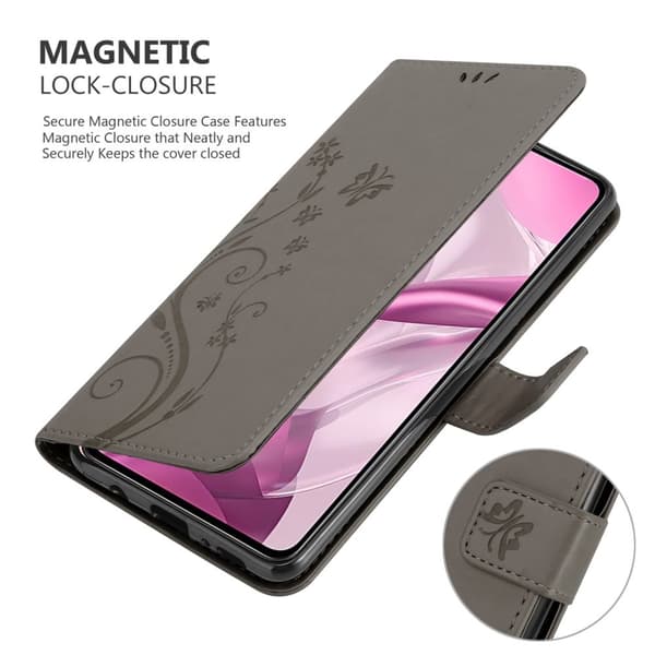 Xiaomi Mi 11 LITE (4G / 5G) / 11 LITE NE Suojakotelo Suojakuori Lompakkokotelo Matkapuhelinkotelo Kukat jossa on magneettisuljenta, jalusta-toiminto