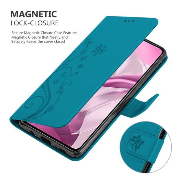 Deksel til Xiaomi Mi 11 LITE (4G / 5G) / 11 LITE NE Lommebokdeksel i blomster design med magnetisk lukking, stativfunksjon og kortplasser