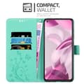Miniatyrbilde 2 av 7: Deksel til Xiaomi Mi 11 LITE (4G / 5G) / 11 LITE NE Lommebokdeksel i blomster design med magnetisk lukking, stativfunksjon og kortplasser