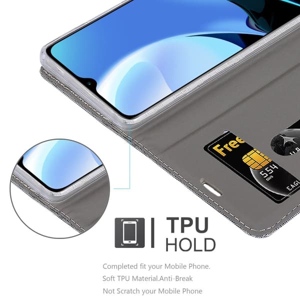 Xiaomi RedMi 9T / POCO M3 Skal Plånboksfodral med magnetisk stängning, ståfunktion och kortficka