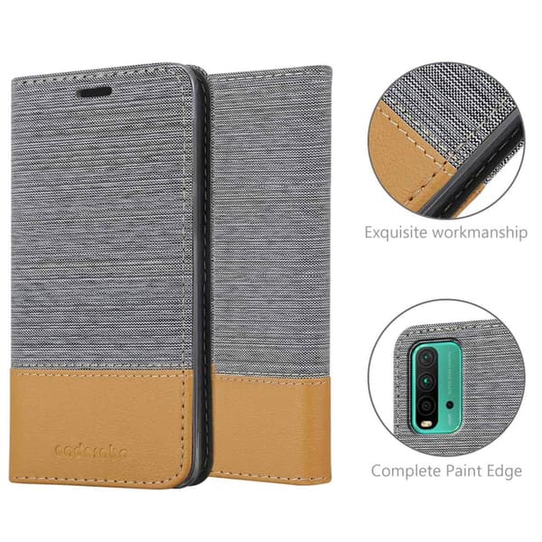 Xiaomi RedMi 9T / POCO M3 Skal Plånboksfodral med magnetisk stängning, ståfunktion och kortficka