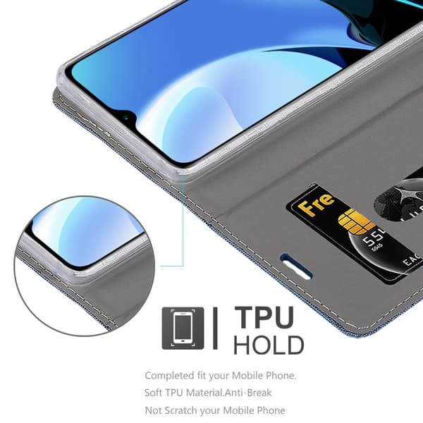 Xiaomi RedMi 9T / POCO M3 Skal Plånboksfodral med magnetisk stängning, ståfunktion och kortficka