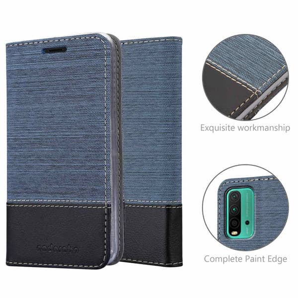 Xiaomi RedMi 9T / POCO M3 Skal Plånboksfodral med magnetisk stängning, ståfunktion och kortficka