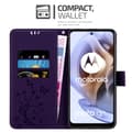Pikkukuva 2 / 7: Motorola MOTO G31 / G41 Suojakotelo Suojakuori Lompakkokotelo Matkapuhelinkotelo Kukat jossa on magneettisuljenta, jalusta-toiminto ja korttipaikat