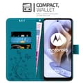 Pikkukuva 2 / 7: Motorola MOTO G31 / G41 Suojakotelo Suojakuori Lompakkokotelo Matkapuhelinkotelo Kukat jossa on magneettisuljenta, jalusta-toiminto ja korttipaikat
