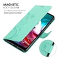 Miniatyrbilde 5 av 8: Deksel til Motorola MOTO G10 / G30 Lommebokdeksel i blomster design med magnetisk lukking, stativfunksjon og kortplasser