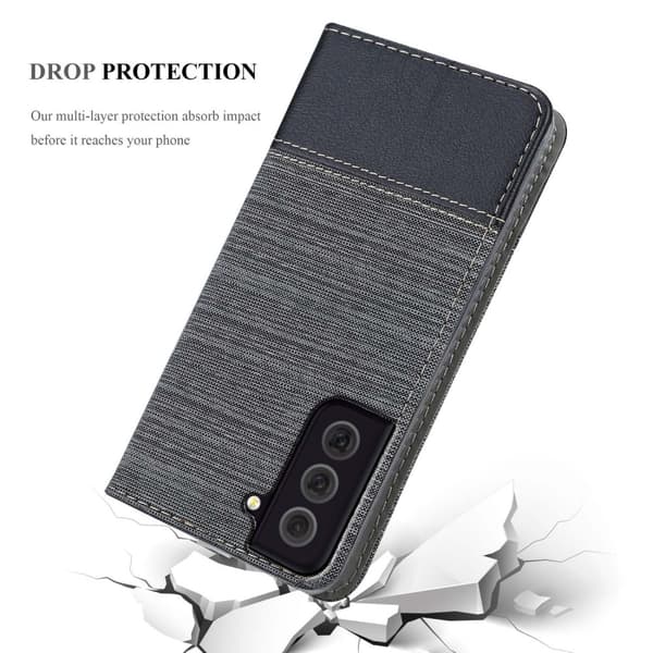 Samsung Galaxy S22 PLUS Skal Plånboksfodral med magnetisk stängning, ståfunktion och kortficka