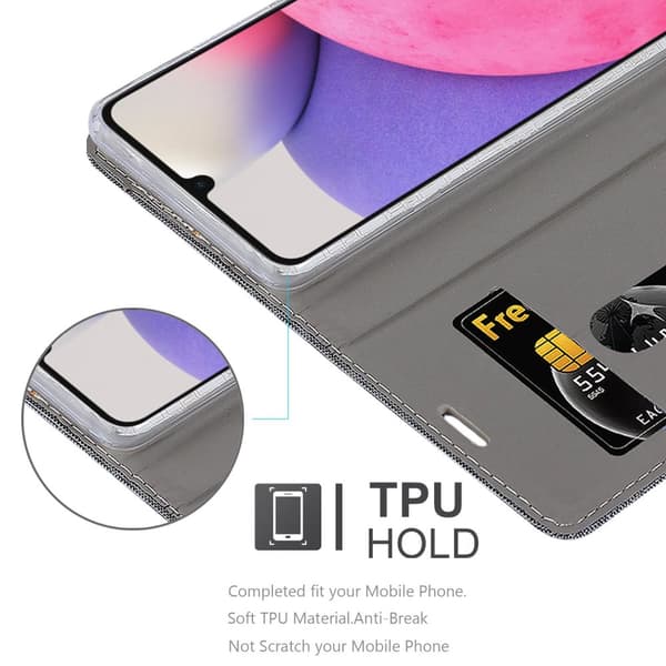 Deksel til Samsung Galaxy A33 5G Lommebokdeksel med magnetisk lukking, stativfunksjon og kortlomme