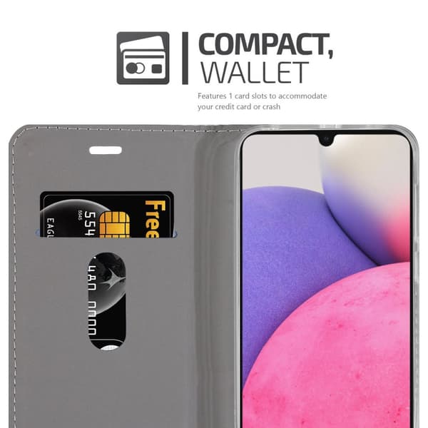 Samsung Galaxy A33 5G Skal Plånboksfodral med magnetisk stängning, ståfunktion och kortficka