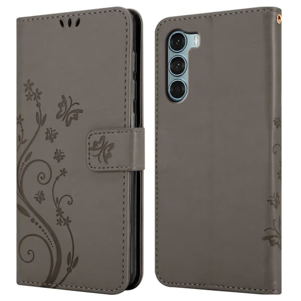 Motorola MOTO G200 5G Pungetui Cover Blomster ()