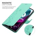 Miniatyrbillede 9 af 11: Motorola MOTO G200 5G Pungetui Cover Blomster ()