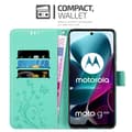 Miniatyrbillede 6 af 11: Motorola MOTO G200 5G Pungetui Cover Blomster ()