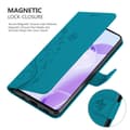 Miniatyrbilde 5 av 8: Deksel til OnePlus 9RT 5G Lommebokdeksel i blomster design med magnetisk lukking, stativfunksjon og kortplasser