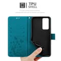 Miniatyrbilde 6 av 8: Deksel til OnePlus 9RT 5G Lommebokdeksel i blomster design med magnetisk lukking, stativfunksjon og kortplasser