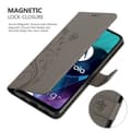 Miniatyrbild 8 av 11: Motorola MOTO G71 5G Skal Fodral i blomdesign Mobilskydd Case Cover med magnetisk stängning, ståfunktion och kortplatser