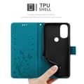 Miniatyrbild 9 av 11: Motorola MOTO G71 5G Skal Fodral i blomdesign Mobilskydd Case Cover med magnetisk stängning, ståfunktion och kortplatser