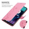 Miniatyrbild 8 av 11: Motorola MOTO G71 5G Skal Fodral i blomdesign Mobilskydd Case Cover med magnetisk stängning, ståfunktion och kortplatser