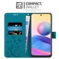 Pikkukuva 3 / 8: Xiaomi RedMi NOTE 10 5G / POCO M3 PRO 5G Suojakotelo Suojakuori Lompakkokotelo Matkapuhelinkotelo Kukat jossa on magneettisuljenta, jalusta-toiminto