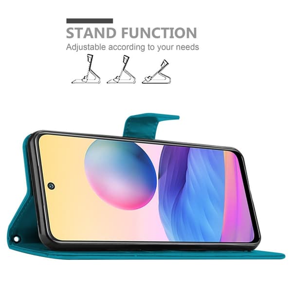 Xiaomi RedMi NOTE 10 5G / POCO M3 PRO 5G Suojakotelo Suojakuori Lompakkokotelo Matkapuhelinkotelo Kukat jossa on magneettisuljenta, jalusta-toiminto