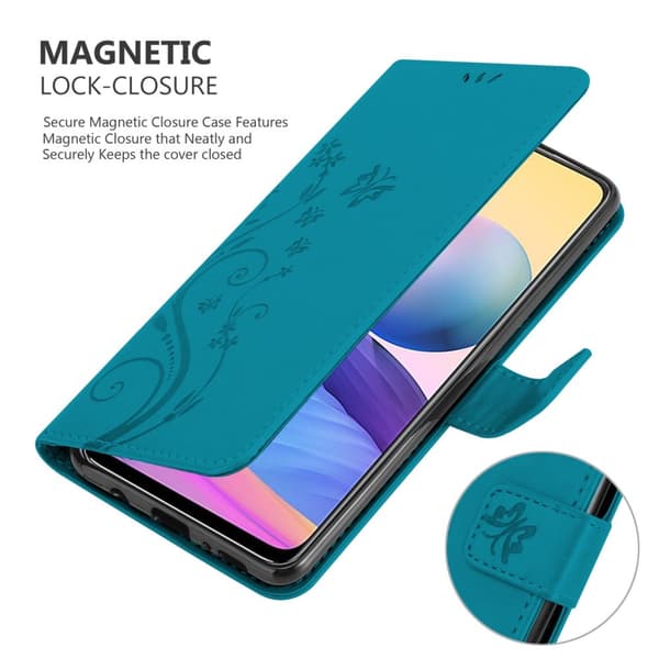 Xiaomi RedMi NOTE 10 5G / POCO M3 PRO 5G Suojakotelo Suojakuori Lompakkokotelo Matkapuhelinkotelo Kukat jossa on magneettisuljenta, jalusta-toiminto