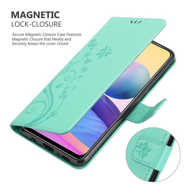 Xiaomi RedMi NOTE 10 5G / POCO M3 PRO 5G Suojakotelo Suojakuori Lompakkokotelo Matkapuhelinkotelo Kukat jossa on magneettisuljenta, jalusta-toiminto