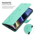 Pikkukuva 4 / 7: Motorola MOTO G51 5G Suojakotelo Suojakuori Lompakkokotelo Matkapuhelinkotelo Kukat jossa on magneettisuljenta, jalusta-toiminto ja korttipaikat