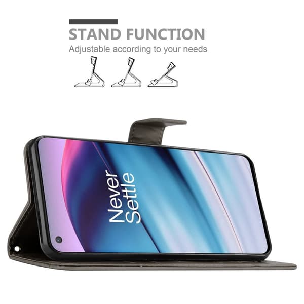 OnePlus Nord CE 5G Skal Fodral i blomdesign Mobilskydd Case Cover med magnetisk stängning, ståfunktion och kortplatser