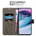 Miniatyrbild 2 av 7: OnePlus Nord CE 5G Skal Fodral i blomdesign Mobilskydd Case Cover med magnetisk stängning, ståfunktion och kortplatser