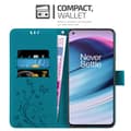 Miniatyrbild 2 av 7: OnePlus Nord CE 5G Skal Fodral i blomdesign Mobilskydd Case Cover med magnetisk stängning, ståfunktion och kortplatser