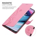 Miniatyrbild 4 av 7: OnePlus Nord CE 5G Skal Fodral i blomdesign Mobilskydd Case Cover med magnetisk stängning, ståfunktion och kortplatser