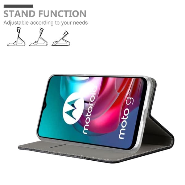 Motorola MOTO G10 / G30 Skal Plånboksfodral med magnetisk stängning, ståfunktion och kortficka