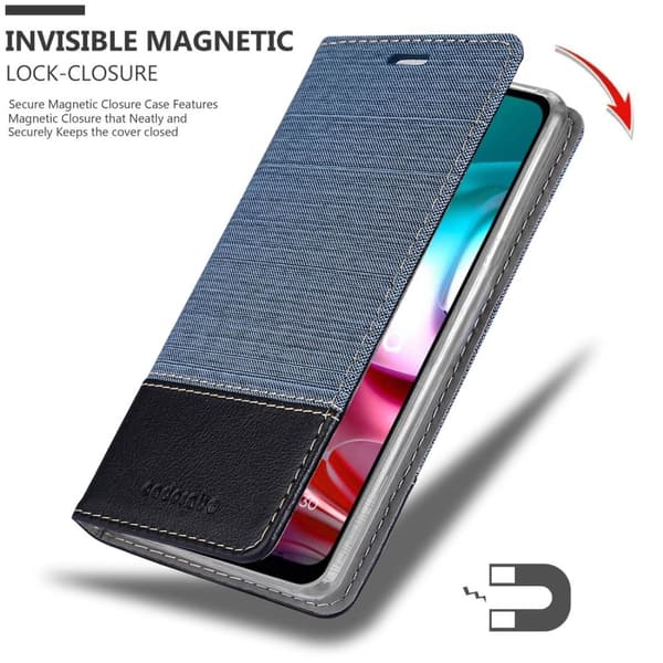 Motorola MOTO G10 / G30 Skal Plånboksfodral med magnetisk stängning, ståfunktion och kortficka