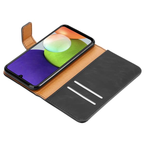 Deksel til Samsung Galaxy A22 4G / M22 / M32 4G Lommebokdeksel med magnetisk lukking, stativfunksjon og kortlomme