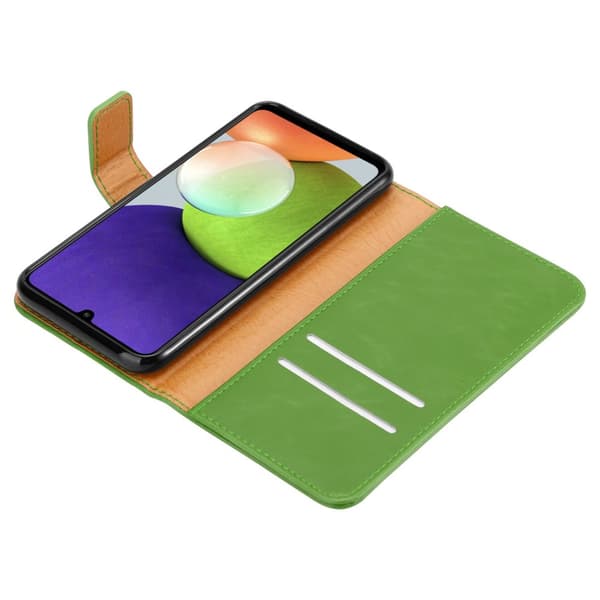 Deksel til Samsung Galaxy A22 4G / M22 / M32 4G Lommebokdeksel med magnetisk lukking, stativfunksjon og kortlomme