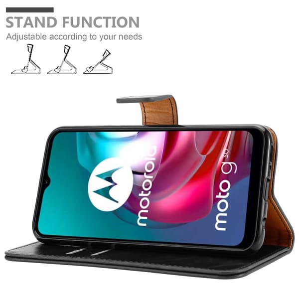 Motorola MOTO G10 / G30 Suojakotelo Suojakuori Lompakkokotelo Matkapuhelinkotelo jossa magneettisuljenta, jalusta-toiminto ja korttitasku