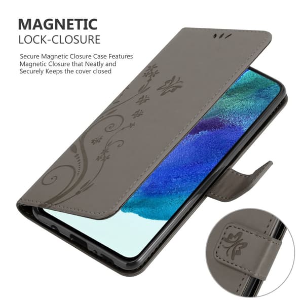 Samsung Galaxy S22 PLUS Pungetui Cover Blomster ()