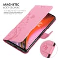 Miniatyrbilde 5 av 8: Deksel til OnePlus Nord 2 5G Lommebokdeksel i blomster design med magnetisk lukking, stativfunksjon og kortplasser