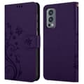 Miniatyrbilde 8 av 8: Deksel til OnePlus Nord 2 5G Lommebokdeksel i blomster design med magnetisk lukking, stativfunksjon og kortplasser