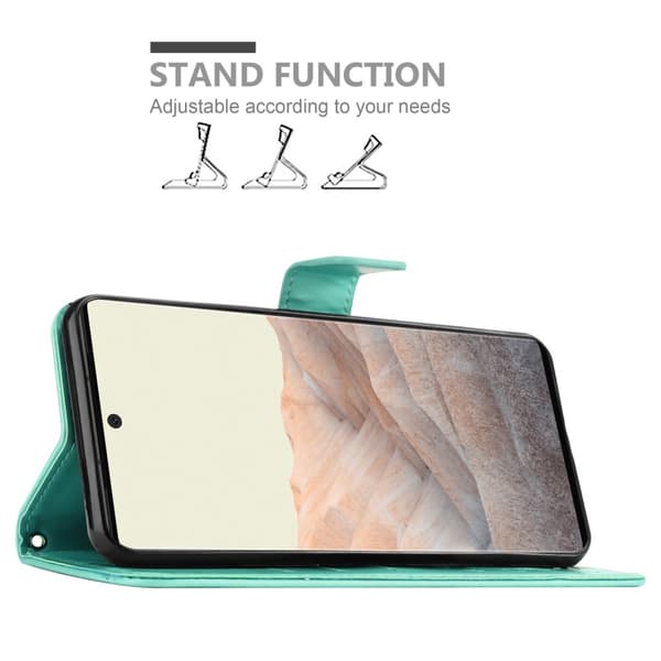 Google PIXEL 6 PRO Skal Fodral i blomdesign Mobilskydd Case Cover med magnetisk stängning, ståfunktion och kortplatser