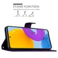 Miniatyrbilde 3 av 7: Deksel til Samsung Galaxy M52 5G Lommebokdeksel i blomster design med magnetisk lukking, stativfunksjon og kortplasser