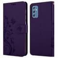 Miniatyrbilde 7 av 7: Deksel til Samsung Galaxy M52 5G Lommebokdeksel i blomster design med magnetisk lukking, stativfunksjon og kortplasser