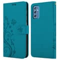 Miniatyrbilde 7 av 7: Deksel til Samsung Galaxy M52 5G Lommebokdeksel i blomster design med magnetisk lukking, stativfunksjon og kortplasser