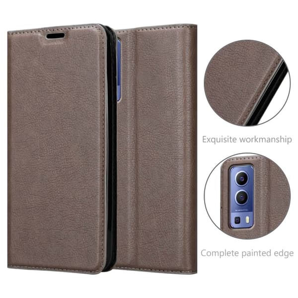 Vivo Y52 5G / Y72 5G Fodral Skal Plånboksfodral Case med magnetisk stängning, ståfunktion och kortficka