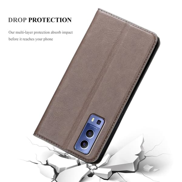 Vivo Y52 5G / Y72 5G Fodral Skal Plånboksfodral Case med magnetisk stängning, ståfunktion och kortficka