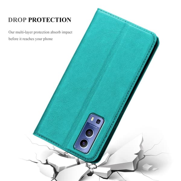 Vivo Y52 5G / Y72 5G Fodral Skal Plånboksfodral Case med magnetisk stängning, ståfunktion och kortficka