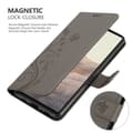Miniatyrbild 5 av 8: Google PIXEL 6 Skal Fodral i blomdesign Mobilskydd Case Cover med magnetisk stängning, ståfunktion och kortplatser