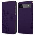 Miniatyrbild 8 av 8: Google PIXEL 6 Skal Fodral i blomdesign Mobilskydd Case Cover med magnetisk stängning, ståfunktion och kortplatser